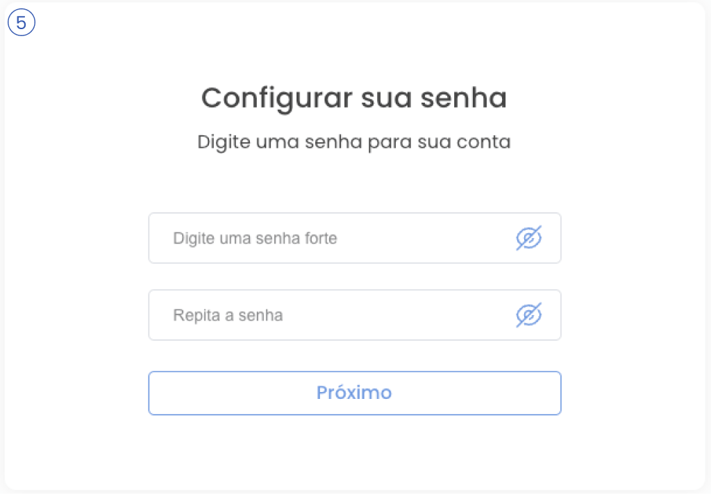 Imagem de configuração de senha